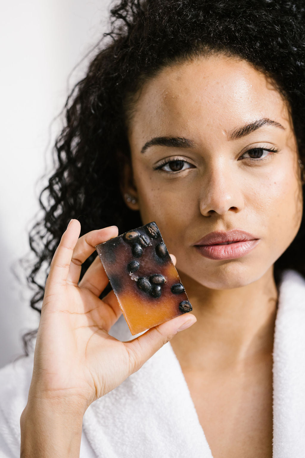 SOOTHING SOAP FOR DRY SKIN ARGAN OIL, PINK CLAY, CAFFEINE SEEDS